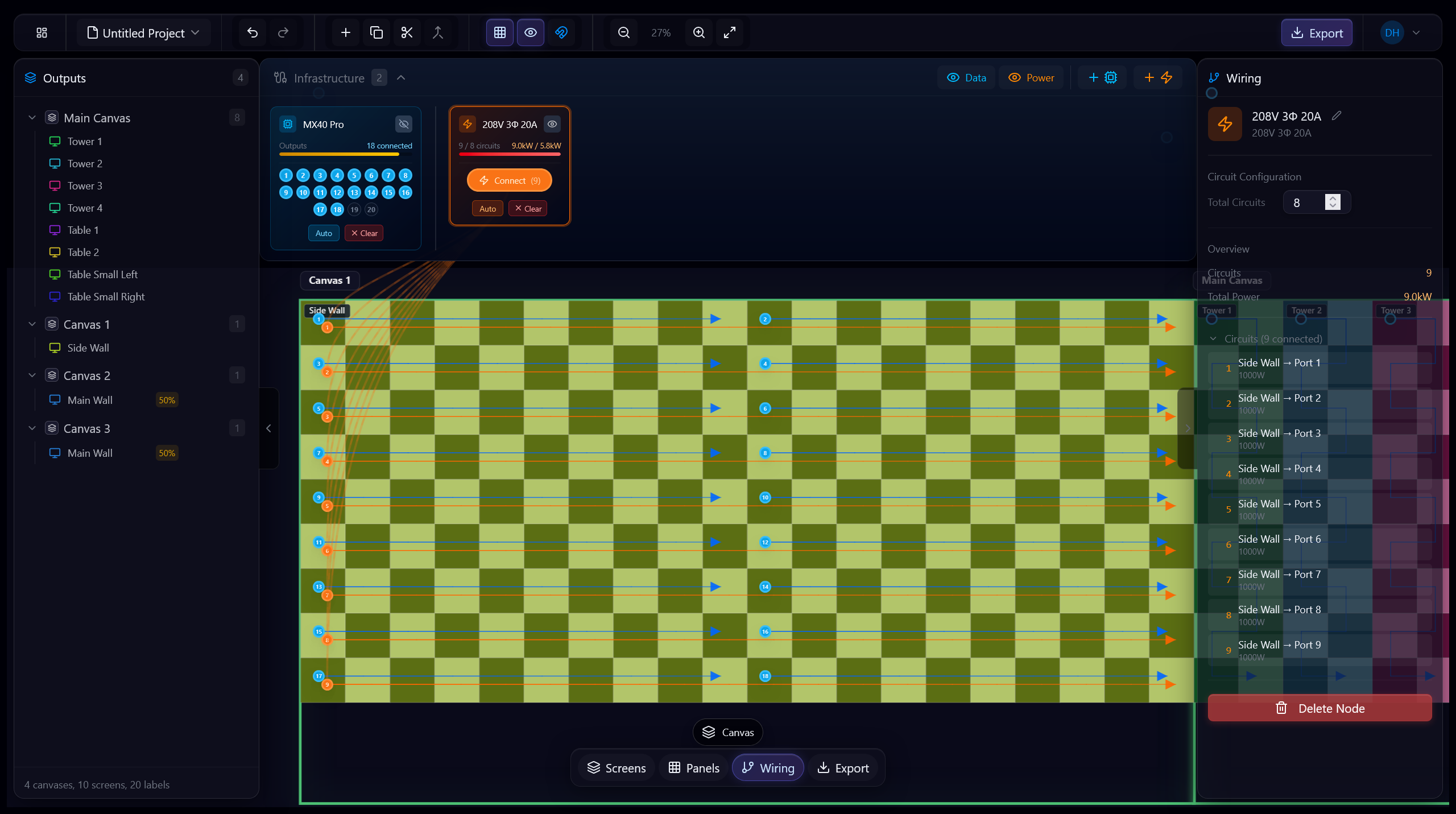 Power Distribution Planning screenshot